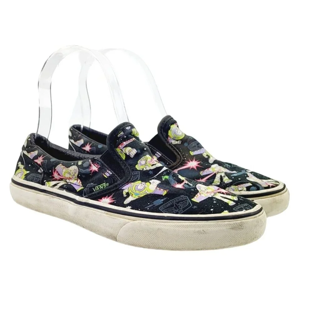 Buzz Light Year Vans Asher Slip-On Kids Sneaker - Size 4